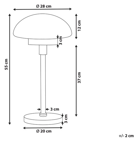 Stolní lampa MINIJA Kov Černá