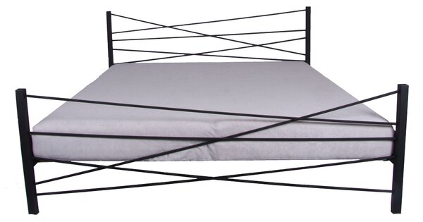 Česká Kovová postel LINE Barevne provedení: černá, Rozměr: 140 x 200 cm