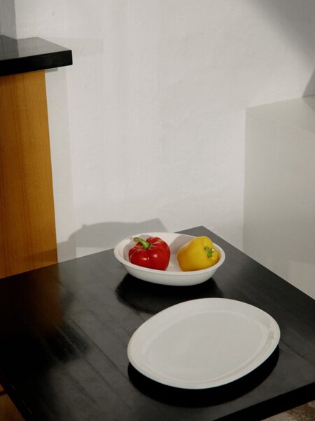 Iittala Oválný servírovací talíř Raami 35cm, bílý