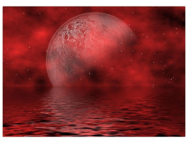 Obraz - Měsíc na hladině (70x50 cm)