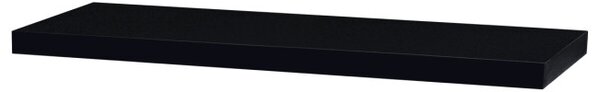 Nástěnná police černá P-005 BK lesk