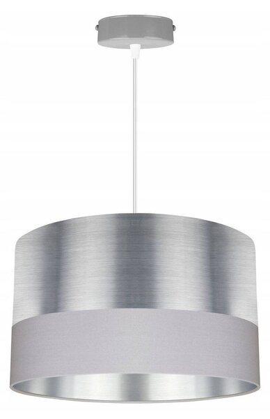 Závěsné svítidlo Chromic, 1x chromové textilní stínítko (výběr ze 2 barev), (výběr ze 2 barev konstrukce), (fi 35cm)