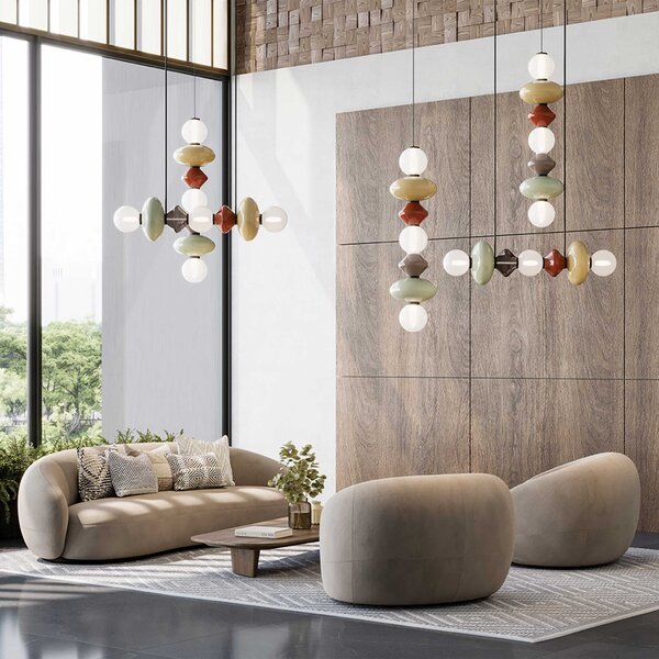 Aromas Mapi LED závěsné svítidlo lustr Horizontální