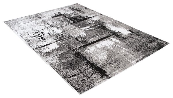 Kusový koberec Maya - abstrakt 1 - šedý/bílý Rozměr koberce: 80x150 cm