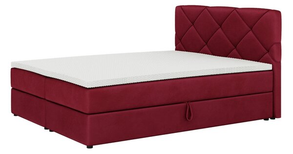 Čalouněná postel boxspring SCARLETT + topper, 160x200, itaka 34