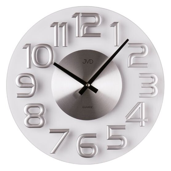 Luxusní kovové nástěnné designové hodiny JVD HT098 ( )