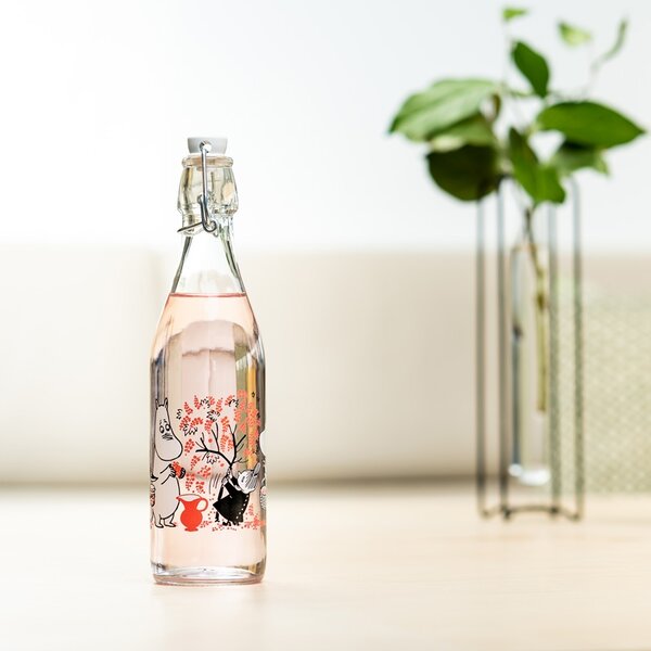 Muurla Skleněná lahev Moomin Berries 0,5l
