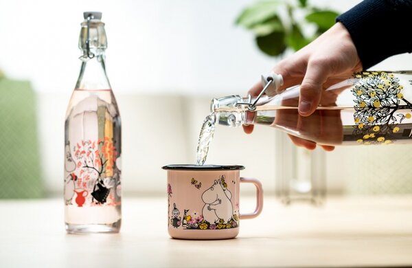 Muurla Skleněná lahev Moomin Berries 0,5l