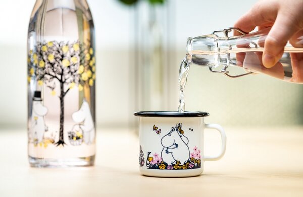 Muurla Skleněná lahev Moomin Apples 1l