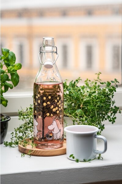Muurla Skleněná lahev Moomin Apples 1l