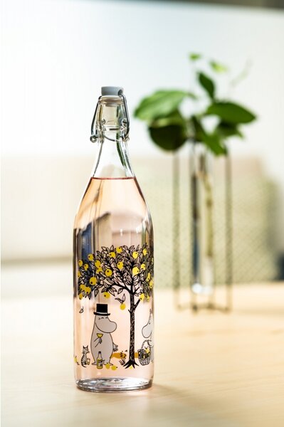 Muurla Skleněná lahev Moomin Apples 1l