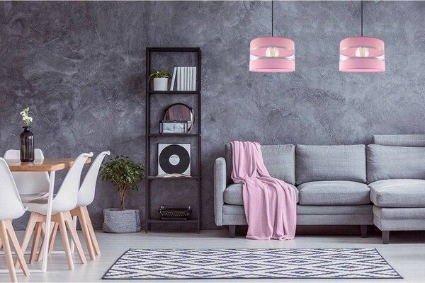 Závěsné svítidlo Elegance, 1x textilní stínítko (výběr ze 3 barev), (výběr ze 3 barev konstrukce), lp