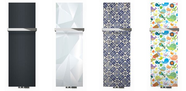 TERMA Case Slim designový radiátor – kryt s potiskem