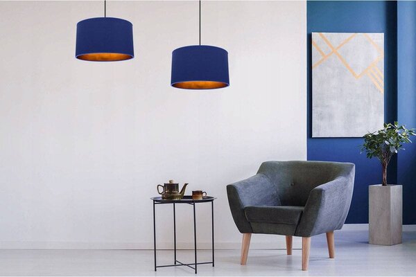 Závěsné svítidlo Shade, 1x textilní stínítko (výběr ze 6 barev), (výběr ze 3 barev konstrukce), (fi 35cm), g