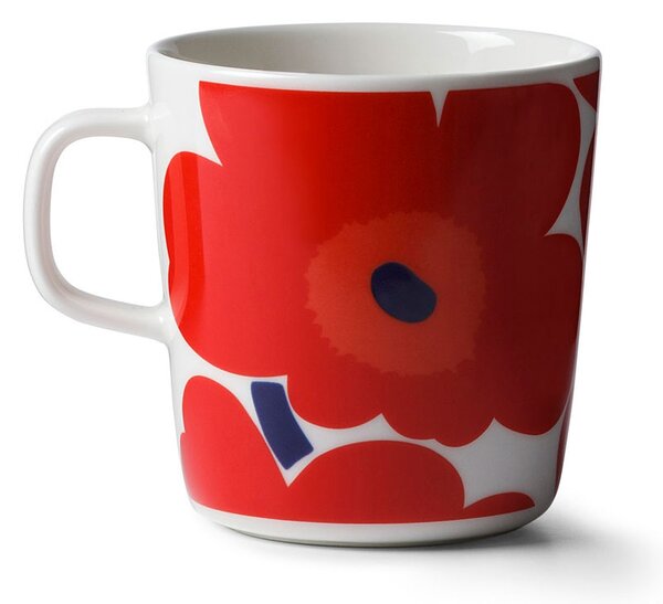 Marimekko Hrnek Oiva Unikko 0,4l, červený