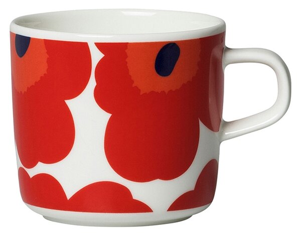Marimekko Hrnek Oiva Unikko 0,2l, červený