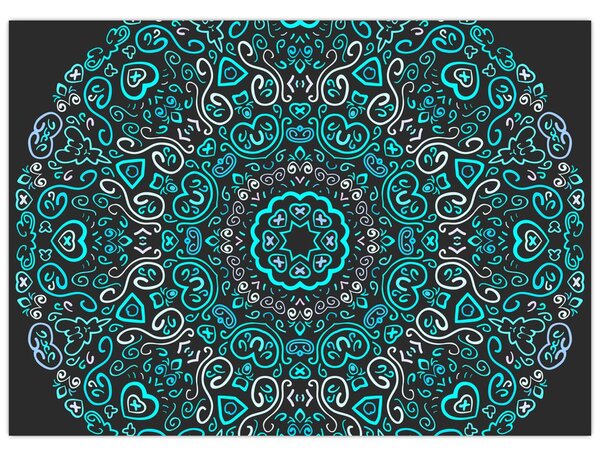 Obraz ornamentální abstrakce (70x50 cm)