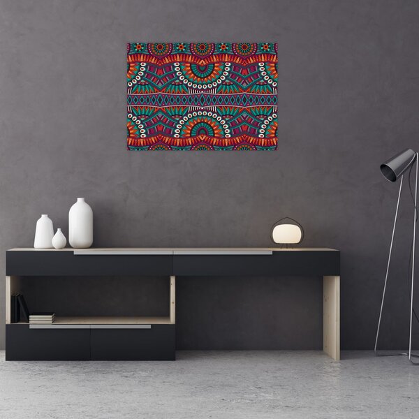 Obraz ornamentální abstrakce (70x50 cm)