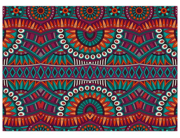 Obraz ornamentální abstrakce (70x50 cm)