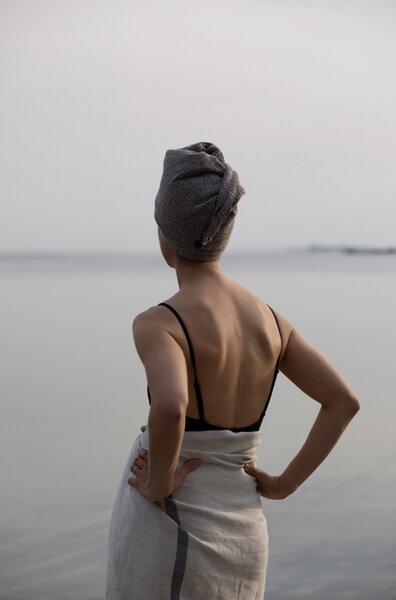 Lapuan Kankurit Turban na vlasy Kivi, tmavě šedý