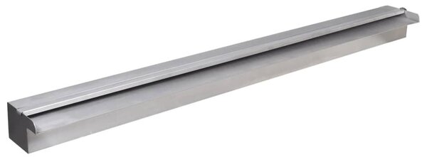 Obdélníková bazénová fontána s LED nerezová ocel 90 cm