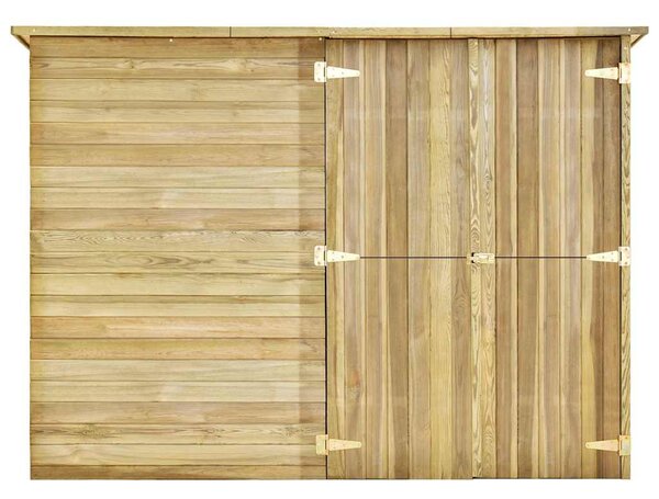 Zahradní domek / kůlna 232 x 110 x 170 cm impregnovaná borovice