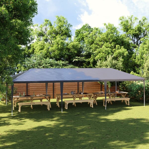 Profesionální party stan 4 x 9 m antracitový 90 g/m²