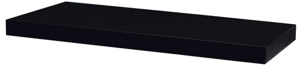 Nástěnná police černá P-001 BK lesk