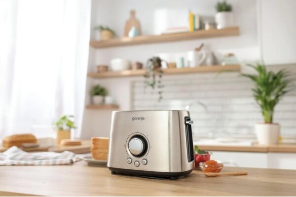 GORENJE T1000E - Topinkovač s dvěma otvory a rozpékačem 1000W/230V nerez