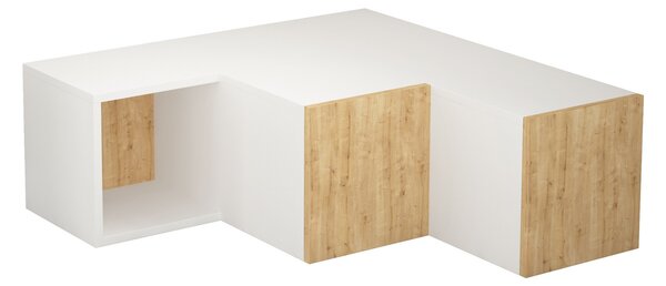 TV stolek/skříňka Cicone (Bílá + Dub). Akce -25%