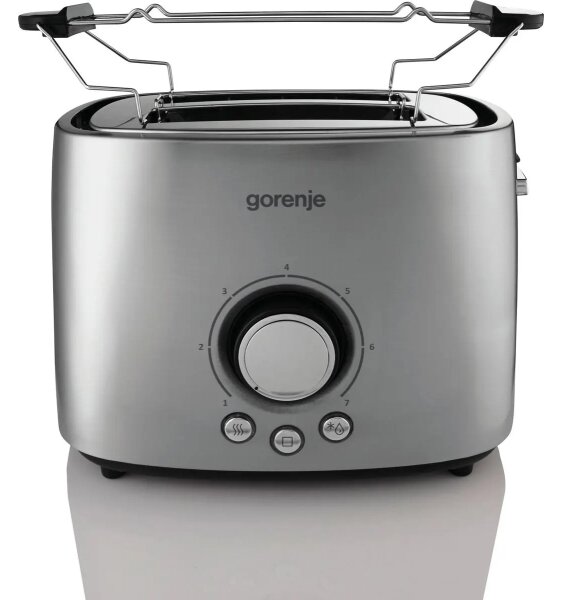 GORENJE T1000E - Topinkovač s dvěma otvory a rozpékačem 1000W/230V nerez