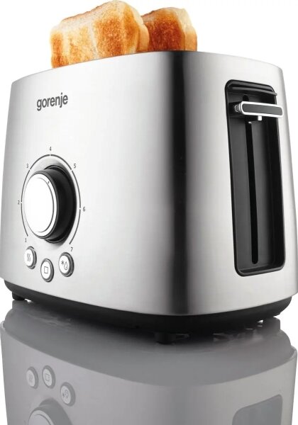 GORENJE T1000E - Topinkovač s dvěma otvory a rozpékačem 1000W/230V nerez