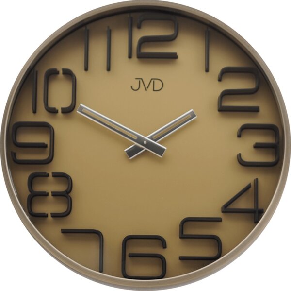 Designové moderní kovové nástěnné hodiny JVD HC18.4 ( )