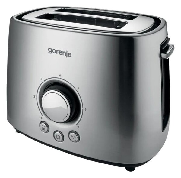 GORENJE T1000E - Topinkovač s dvěma otvory a rozpékačem 1000W/230V nerez