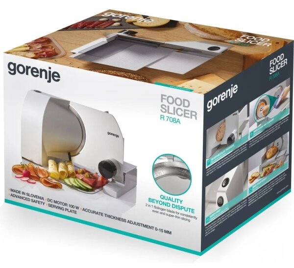GORENJE R708A - Elektrický kráječ 100W/230V nerez