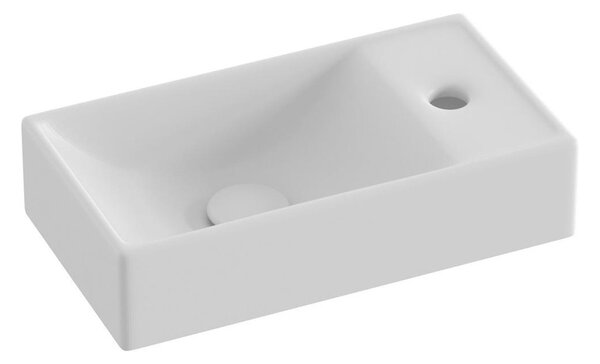 Ravak XJXP1240000 - Závěsné umyvadlo VEDA 40,8x22,2 cm keramika/bílá