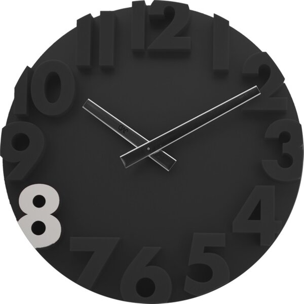Designové nástěnné hodiny JVD HC16.5 vylisované z jednoho kusu (designové hodiny v pastelových barvách)