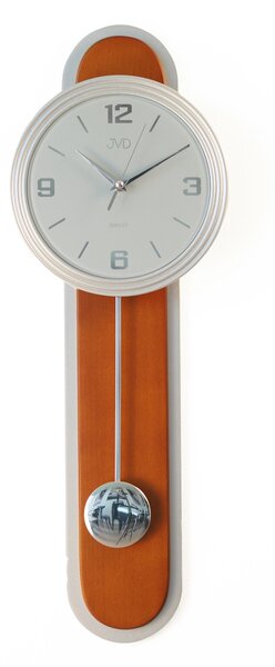 Netikající dřevěné kyvadlové hodiny JVD NS17014/41 s tichým chodem (POŠTOVNÉ ZDARMA!! - pendlovky medové)