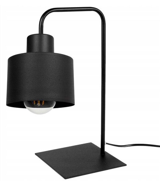 Stolní lampa Panta, 1x černé kovové stínítko, (výběr ze 2 barev uchycení)