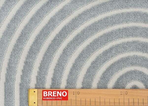 Breno Kusový koberec ELIF 402 grey, 80x150 cm, Vícebarevné/Šedá