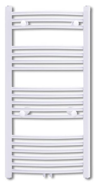 Žebříkový radiátor obloukový, ústřední topení 500 x 1160 mm boční a střední přípojka