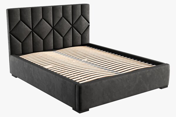 Čalouněná postel 140x200 cm Veggie 1 (šedá). 1041809