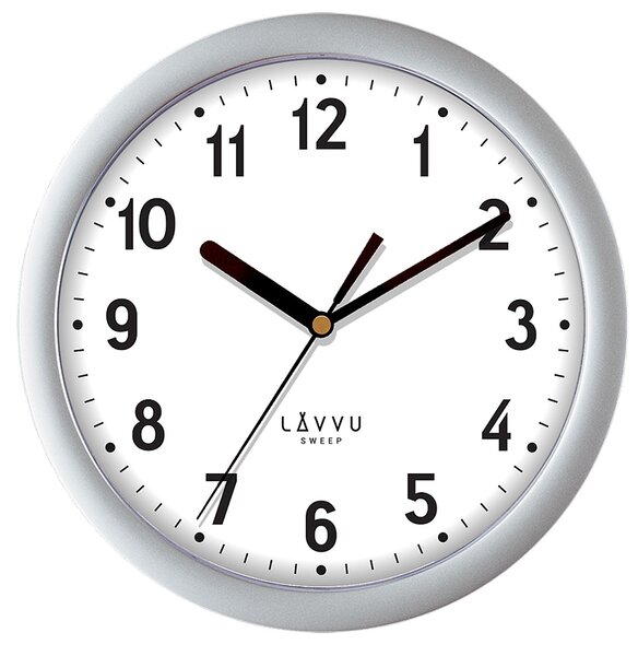 Stříbrné metalické hodiny LAVVU BASIC Metallic Silver LCS2021