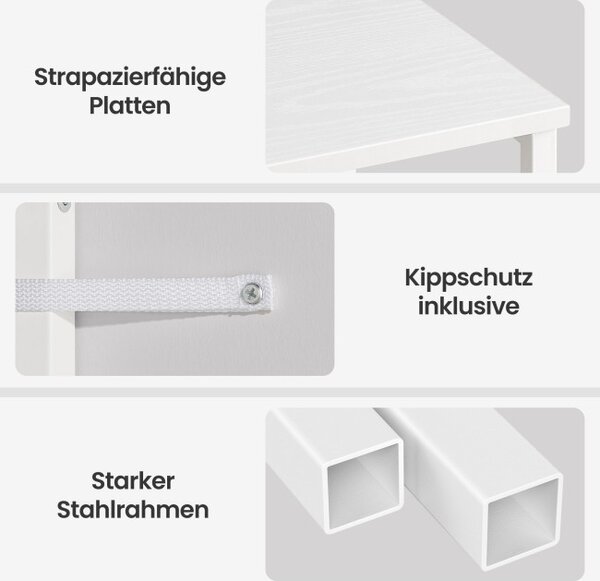 Sada 2 nočních stolků s LED osvětlením a nabíjecí stanicí LGSB35202W102