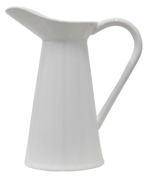 Bílý keramický retro džbán - 23*13*25 cm - Clayre & Eef
