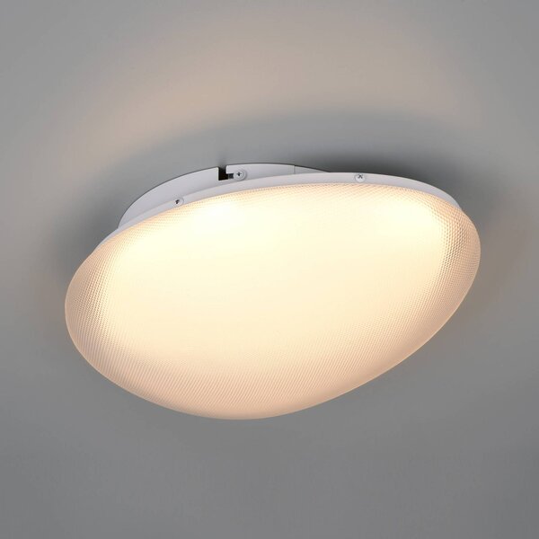 Trio Lighting LED stropní svítidlo Ozera, délka 36 cm, bílé, plast,, stmívatelný, Bílá / opál, Obývací pokoj / jídelna, Plast, Moderní