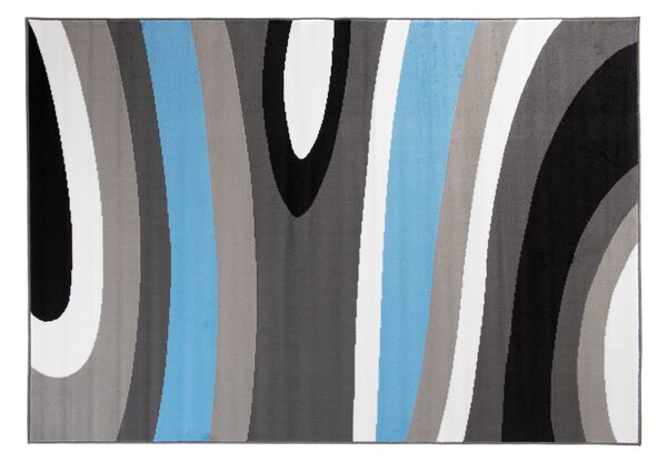 Makro Abra Kusový koberec moderní MAYA Z895B modrý šedý Rozměr: 300x400 cm
