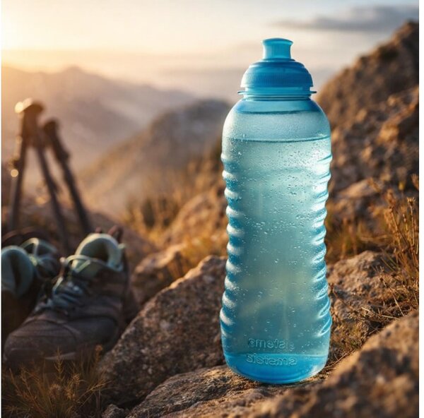 Sistema Láhev Hydrate Squeeze Twist n Sip 460 ml, modrá