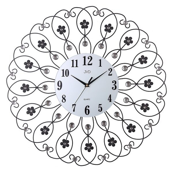 Paprskovité kovové skleněné designové hodiny JVD HJ86 (POŠTOVNÉ ZDARMA!!)