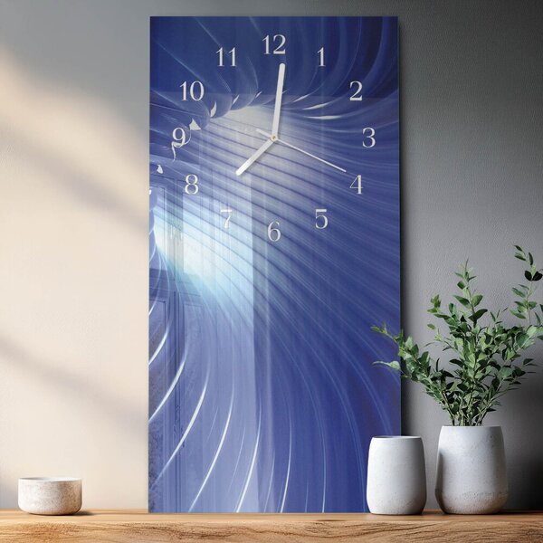 Skleněné hodiny vertikální Vír zsppb-30x60-00085139